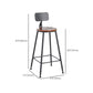 Contemporary Style Counter-height Stool Living Room Bar Stool with Metal Legs