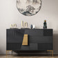 Glam Style Wood Buffet Sideboard Dining Room Buffet Server with Drawer