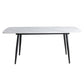 Industrial Standard Kitchen Dining Table Sintered Stone Rectangle Dining Table with 4 Legs Base Clearhalo ' dining_table' 'Dining Tables & Seating' 'Dining Tables' 'furn' 'furn_dining_table' 'Furniture' 'furniture_dining_table' 'Kitchen & Dining Furniture' 'kitchen&dining_furn' 'kitchen' 'kitchen_dining_table' 1200x1200_00693749-dbfc-40fa-b520-a7a39260e9f9