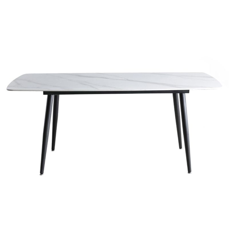 Industrial Standard Kitchen Dining Table Sintered Stone Rectangle Dining Table with 4 Legs Base Clearhalo ' dining_table' 'Dining Tables & Seating' 'Dining Tables' 'furn' 'furn_dining_table' 'Furniture' 'furniture_dining_table' 'Kitchen & Dining Furniture' 'kitchen&dining_furn' 'kitchen' 'kitchen_dining_table' 1200x1200_00693749-dbfc-40fa-b520-a7a39260e9f9