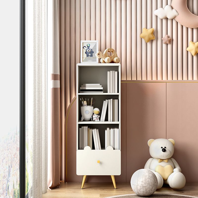 Wood Standard Bookcase Contemporary Style Closed Back Bookshelf with Drawer Clearhalo 'Bookcases' 'furn' 'furn_bookcases' 'Furniture' 'furniture_bookcases' 'Office Furniture' 1200x1200_006a8cdd-33c5-4652-aabc-79babd9fe0d7