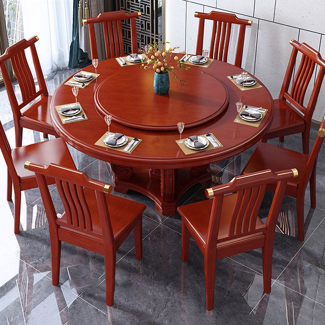 Solid Wood Dining Table Convertible Dining Table for Dining Room