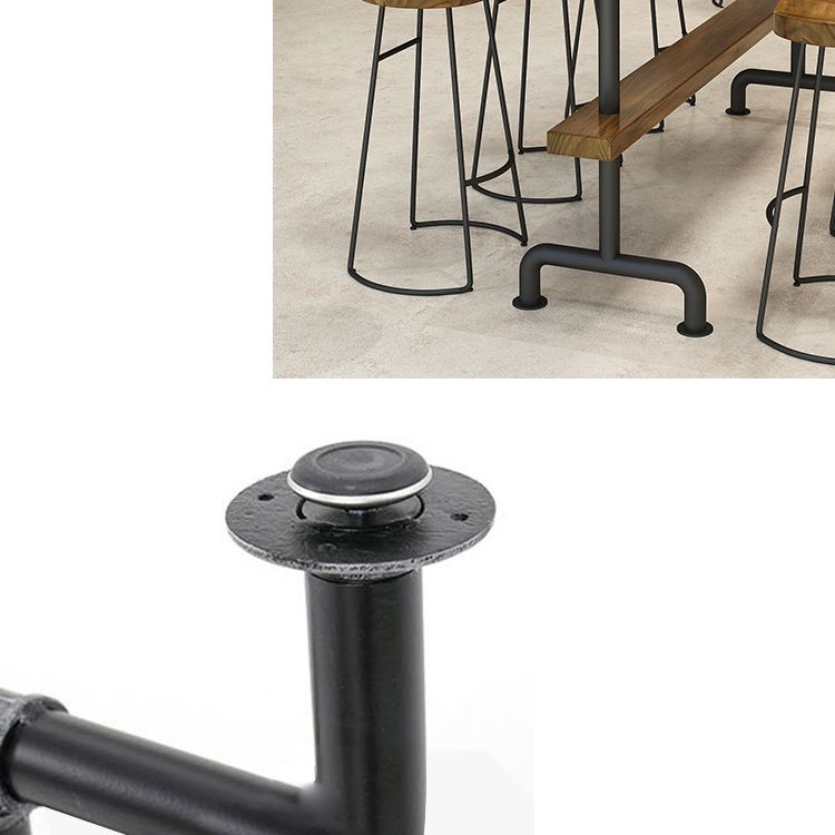 Rectangle Bar Dining Table Contemporary Wood Bar Table with Trestle Base Clearhalo 'Bar Furniture' 'Bar Tables' 'bar_tables' 'furn' 'furn_bar_tables' 'Furniture' 'furniture_bar_tables' 'Kitchen & Dining Furniture' 1200x1200_006b9a64-56ad-4a5d-a152-3b036eb7a559