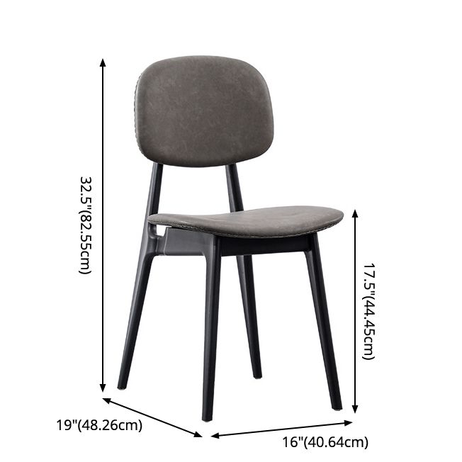 Modern Armless Dining Side Chair Indoor Open Back Chair with Metal Legs Clearhalo ' kitchen&dining_furn' 'Dining Chairs' 'Dining Tables & Seating' 'dining_chair' 'Furniture' 'furniture_dining_chair' 'Kitchen & Dining Furniture' 'kitchen' 1200x1200_006bcf54-10e5-4b3b-9eac-b0236e4b1309