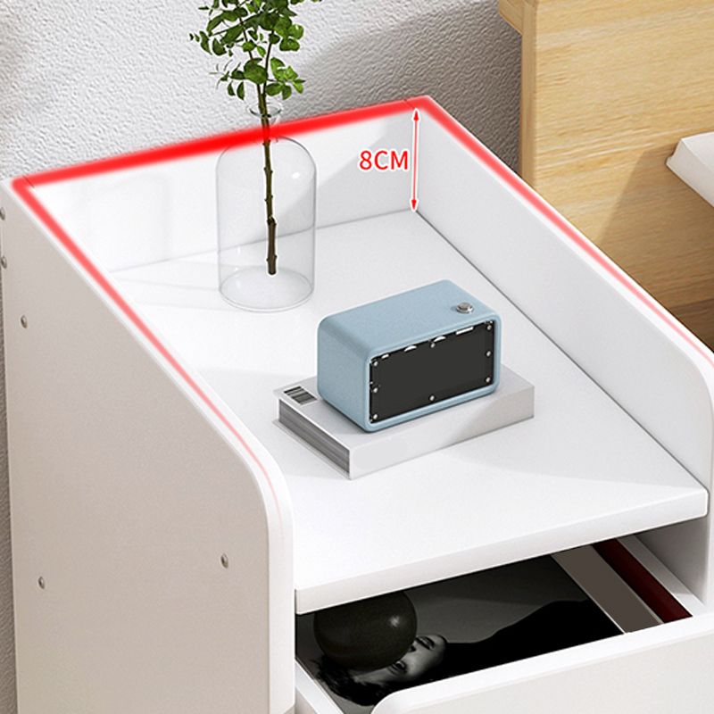 Moderia de madera de madera Night Bedside Gabinet con cajón para dormitorio