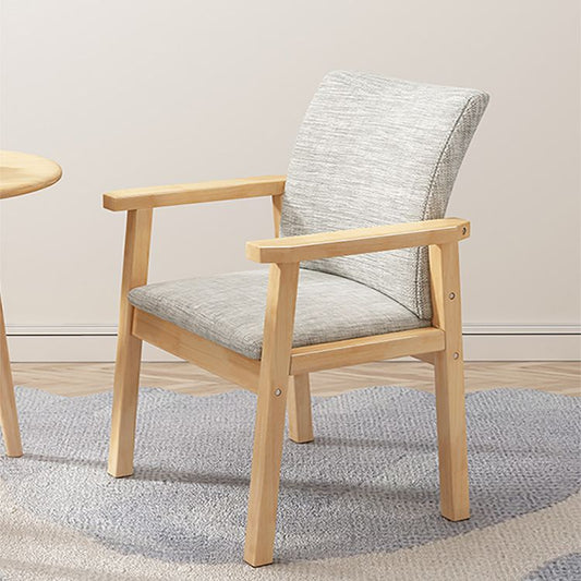 Silla de comedor de madera sólida silla de brazo de estilo moderno para comedor