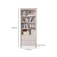 Wooden Closed Back Bookcase Contemporary Standard Bookshelf with Shelves