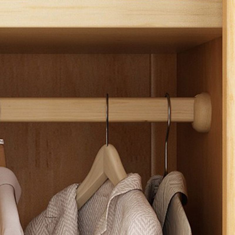 Traditional Solid Wood Wardrobe Freestanding Wardrobe with Self Close Drawers and Doors Clearhalo 'Armoires & Wardrobes' 'armoires_wardrobes' 'Bedroom Furniture' 'furn' 'furn_armoires_wardrobes' 'Furniture' 1200x1200_00712b75-b1fa-45fe-9d68-775e89afbd7b