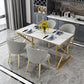 Glam Style 1/2/5 Pieces Dining Furniture Set Rectangle Dining Room Table Set Clearhalo 'Dining Room Sets' 'Dining Tables & Seating' 'dining_room_set' 'furn' 'furn_dining_room_set' 'Furniture' 'furniture_dining_room_set' 'Kitchen & Dining Furniture' 'kitchen&dining_furn' 'kitchen' 1200x1200_0073988f-2b5e-49fd-b7dc-373937135463