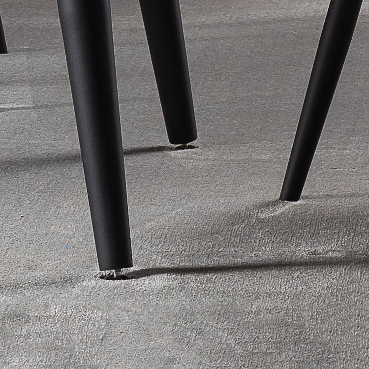 Modern 1/4/5/7 Pieces Rectangle Dinette Set with Sintered Stone Top Black Dining Table Set Clearhalo 'Dining Room Sets' 'Dining Tables & Seating' 'dining_room_set' 'furn' 'furn_dining_room_set' 'Furniture' 'furniture_dining_room_set' 'Kitchen & Dining Furniture' 1200x1200_007509cd-e959-4571-ad62-f28f3974700e