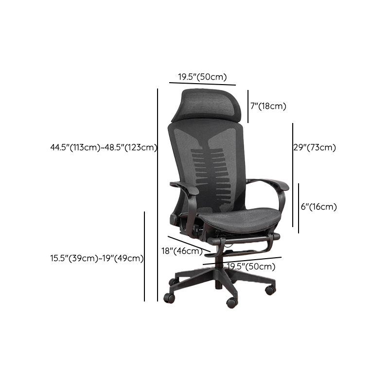 Sedia moderna brani fissi altezza sede regolabile sedia girevole con ruote