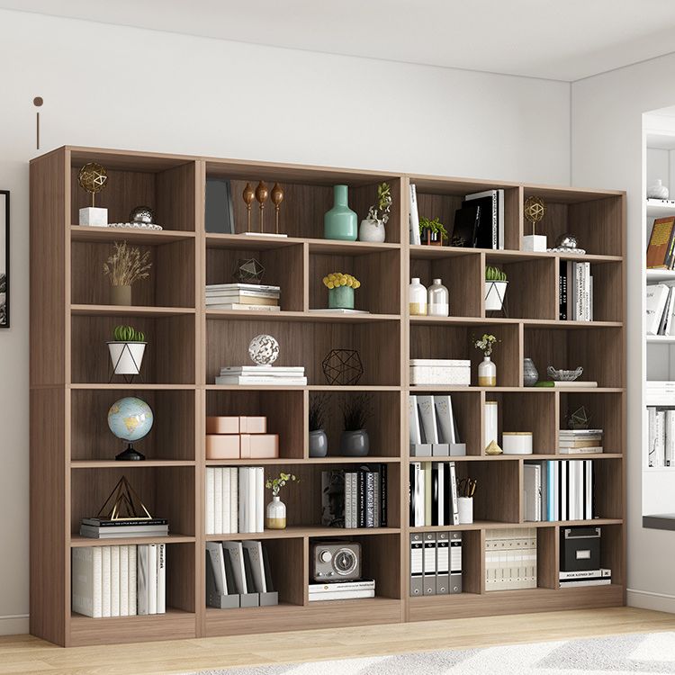 Closed Back Bookcase Contemporary Style Bookshelf for Home Office Study Room Clearhalo 'Bookcases' 'furn' 'furn_bookcases' 'Furniture' 'furniture_bookcases' 'Office Furniture' 1200x1200_00766fb8-fe5c-4893-bfb0-55cb364e71d2