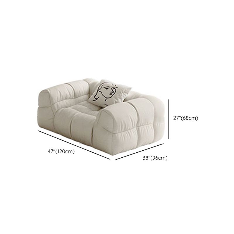 Contemporary White Button-tufted Sofa Tuxedo Arm Living Room Settee Clearhalo 'furn' 'furn_sofas' 'Furniture' 'Living Room Furniture' 'Sofa' 'sofas' 1200x1200_0077715b-fafc-466a-ad66-5830bbba8e27