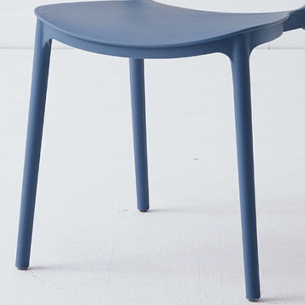 Modern Style Stackable Plastic Chair Open Back Dining Side Chair (Set of 4) Clearhalo 'Dining Chairs' 'Dining Tables & Seating' 'dining_chair' 'furn' 'furn_dining_chair' 'Furniture' 'furniture_dining_chair' 'Kitchen & Dining Furniture' 1200x1200_0078f239-d276-4c21-9b69-8b33560b7f57