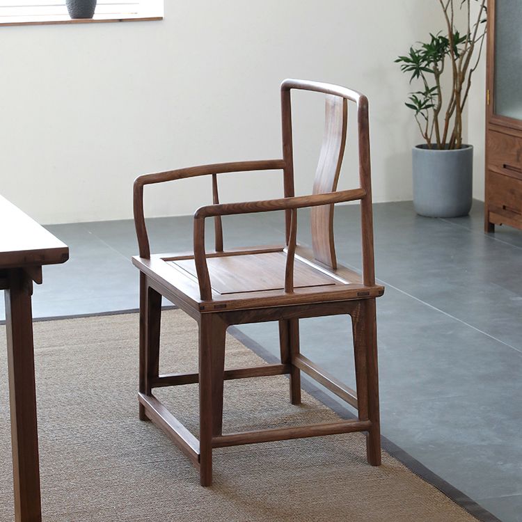 Modern Kitchen Dining Chair Solid Wood Open Back Dining Chair Clearhalo 'Dining Chairs' 'Dining Tables & Seating' 'dining_chair' 'furn' 'furn_dining_chair' 'Furniture' 'Kitchen & Dining Furniture' 1200x1200_007a1335-8b59-4557-a53c-d1917b3d2473