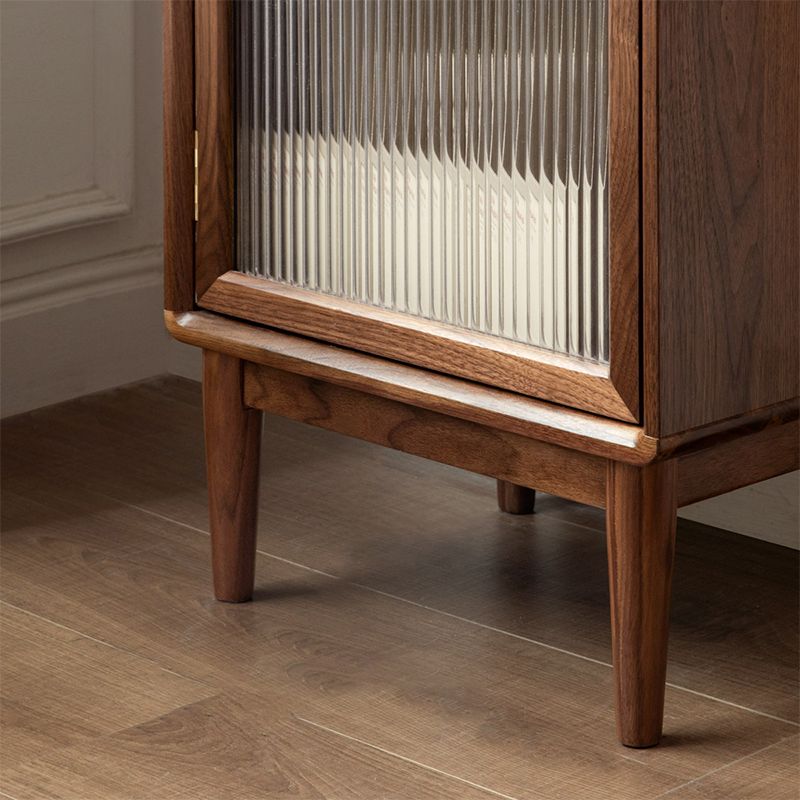 Server da pranzo contemporaneo Walnut Wood Buffet Server per sala da pranzo