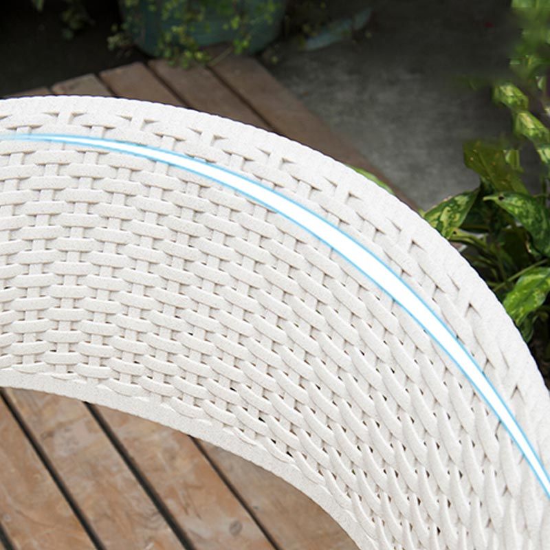 Moderne buitenetstoel open rug plastic eetgelegenheid fauteuil