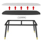 Minimalist Kitchen Sintered Stone Top Dining Table Rectangle Shape Dining Table with 4 Legs Base Clearhalo ' dining_table' 'Dining Tables & Seating' 'Dining Tables' 'Furniture' 'furniture_dining_table' 'Kitchen & Dining Furniture' 'kitchen&dining_furn' 'kitchen' 'kitchen_dining_table' 1200x1200_007db8e0-3033-45f5-b30a-8ff5d6d18927