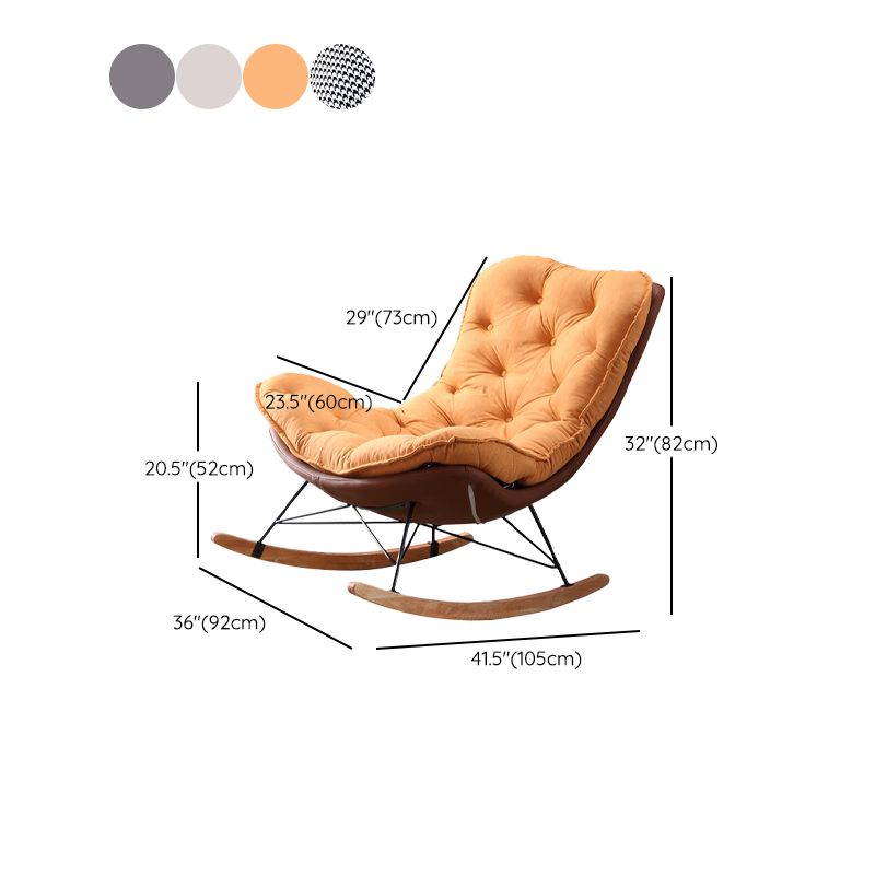 Wohnzimmer Luxus Freizeitstuhl Holz Rahmen Basis entspannende faule Schaukelstühle