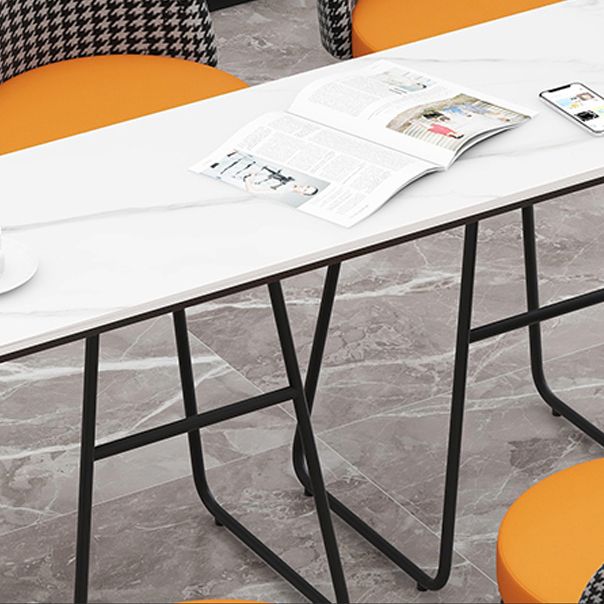 Rectangle Living Room Patio Bar Table Double pedestal White Marble Counter Table Clearhalo 'Bar Furniture' 'Bar Tables' 'bar_tables' 'furn' 'furn_bar_tables' 'Furniture' 'furniture_bar_tables' 'Kitchen & Dining Furniture' 'kitchen&dining_furn' 'kitchen' 1200x1200_0081bac4-5055-4488-85f7-e0500971a5ab