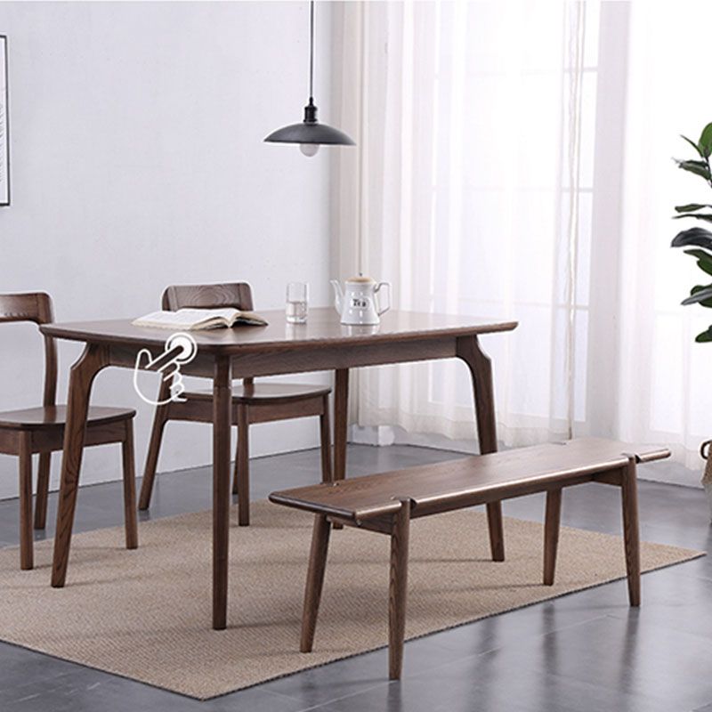 16.38-inch Height Solid Wood Seating Bench Modern Rectangle Bench Clearhalo 'Benches' 'Chairs & Seating' 'furn' 'furn_benches' 'Furniture' 'Living Room Furniture' 1200x1200_00844132-373e-437d-935d-32ed9c332782