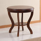 Traditional Round Side Table Minimalist Wood Sofa Corner Table