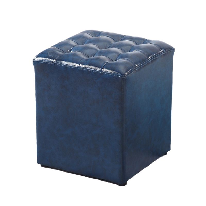 Modern Faux Leather Pouf Water Resistant Pure Color Square for Home Decor Clearhalo 'furn' 'furn_ottomans_poufs' 'Furniture' 'Living Room Furniture' 'Ottomans & Poufs' 'ottomans_poufs' 1200x1200_008807da-56cd-4712-9a56-8a99eee3e5b6