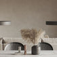 Mesa de comedor ovalada moderna, mesa de pedestal doble de acero negro con tapa de piedra sinterizada