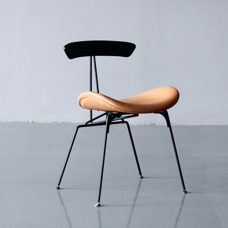 Industrial Chair with Metal Base 29"H Open Back Dining Side Chair for Restaurant Clearhalo ' kitchen&dining_furn' 'Dining Chairs' 'Dining Tables & Seating' 'dining_chair' 'furn' 'furn_dining_chair' 'Furniture' 'furniture_dining_chair' 'Kitchen & Dining Furniture' 'kitchen' 1200x1200_008c8773-984d-4b19-8c2b-1c1d17d1eec1