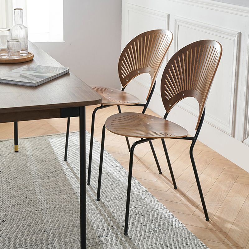 Industrial Style Wood Dining Side Chair Open Back Dining Side Chair Clearhalo 'Dining Chairs' 'Dining Tables & Seating' 'dining_chair' 'furn' 'furn_dining_chair' 'Furniture' 'furniture_dining_chair' 'Kitchen & Dining Furniture' 1200x1200_008f9029-1a36-4bb7-907a-07bd12b379c8