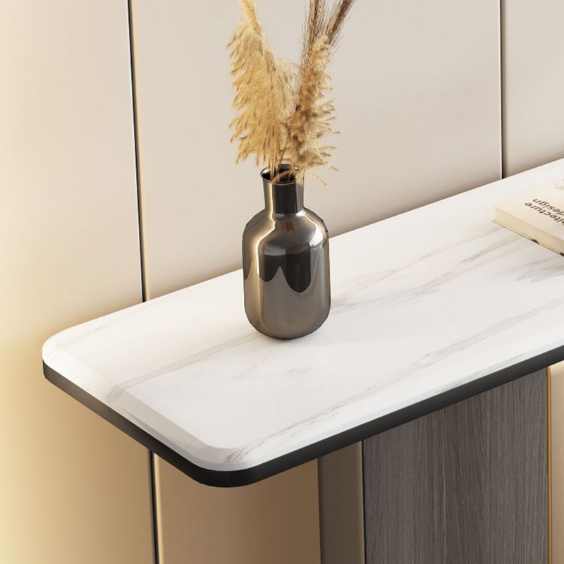 Table de acento blanco glamoroso mesa de sofá resistente a la mesa resistente a los rasguños para el salón