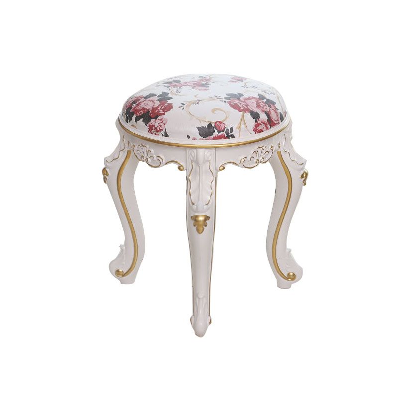 Mid-Century Modern Ottoman Faux Leather Upholstered Solid Color Round Ottoman Clearhalo 'furn' 'furn_ottomans_poufs' 'Furniture' 'Living Room Furniture' 'Ottomans & Poufs' 'ottomans_poufs' 1200x1200_0091e77e-4bfc-4d2a-afcd-046888615571