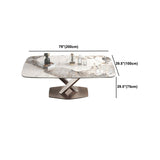 Designer Style 1/4/5/7 Pieces Rectangle Dining Set Sintered Stone Dining Room Table Set Clearhalo 'Dining Room Sets' 'Dining Tables & Seating' 'dining_room_set' 'furn' 'furn_dining_room_set' 'Furniture' 'Kitchen & Dining Furniture' 1200x1200_009285b9-eaca-46ae-8891-91e74313872a