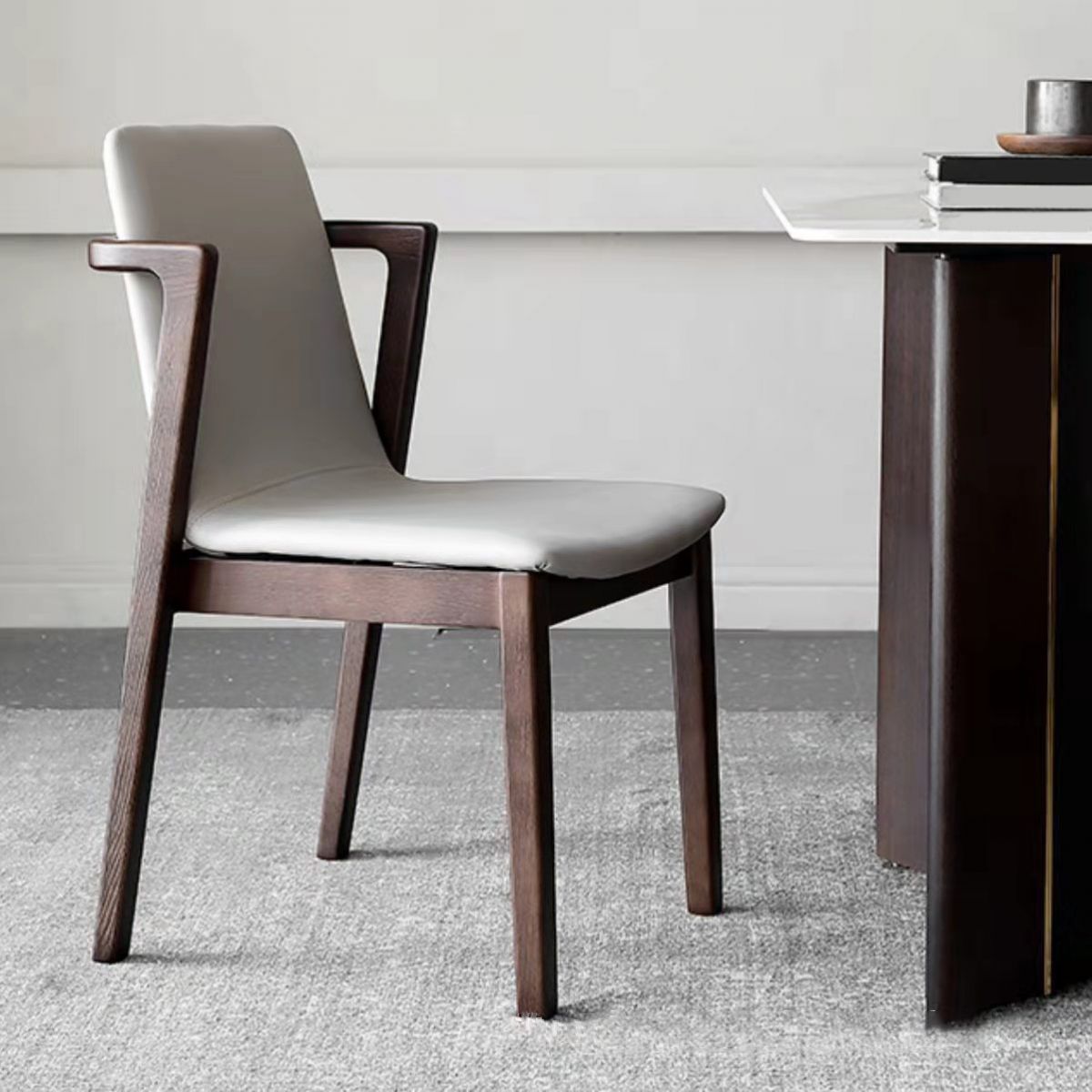 Designer Style Sintered Stone Dining Set Rectangle 1/2/5/7 Pieces Dining Table Set Clearhalo 'Dining Room Sets' 'Dining Tables & Seating' 'dining_room_set' 'furn' 'furn_dining_room_set' 'Furniture' 'furniture_dining_room_set' 'Kitchen & Dining Furniture' 1200x1200_00934149-3d7c-4d91-bf0a-92689dbc9f67