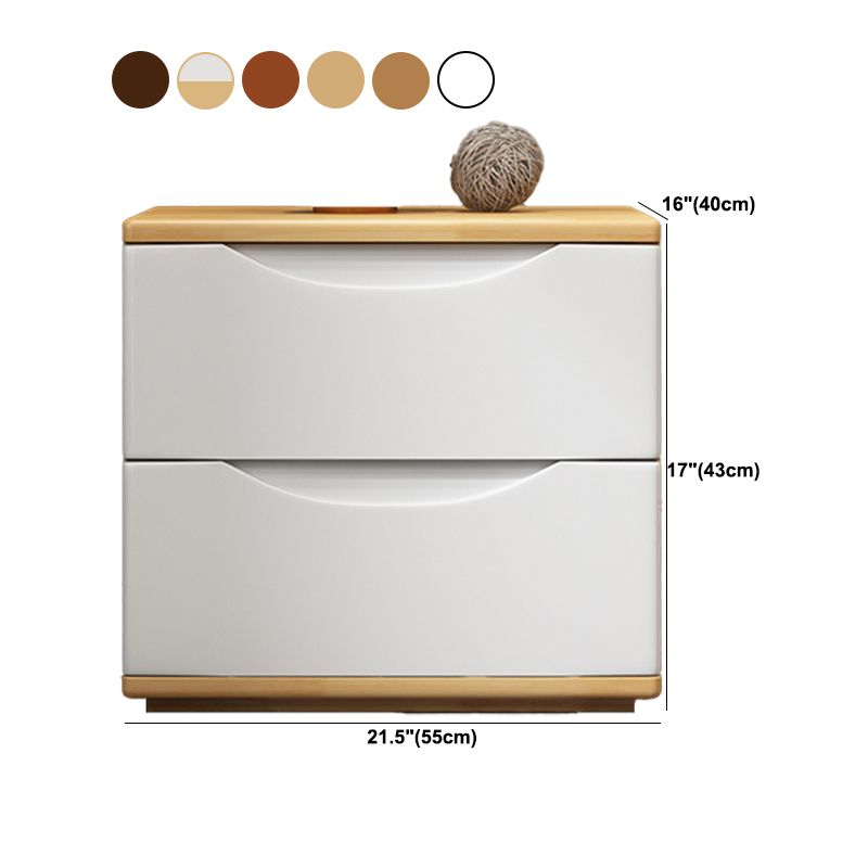 2 /3 laden houten dressoir modern 16 "w opslagkist voor slaapkamer