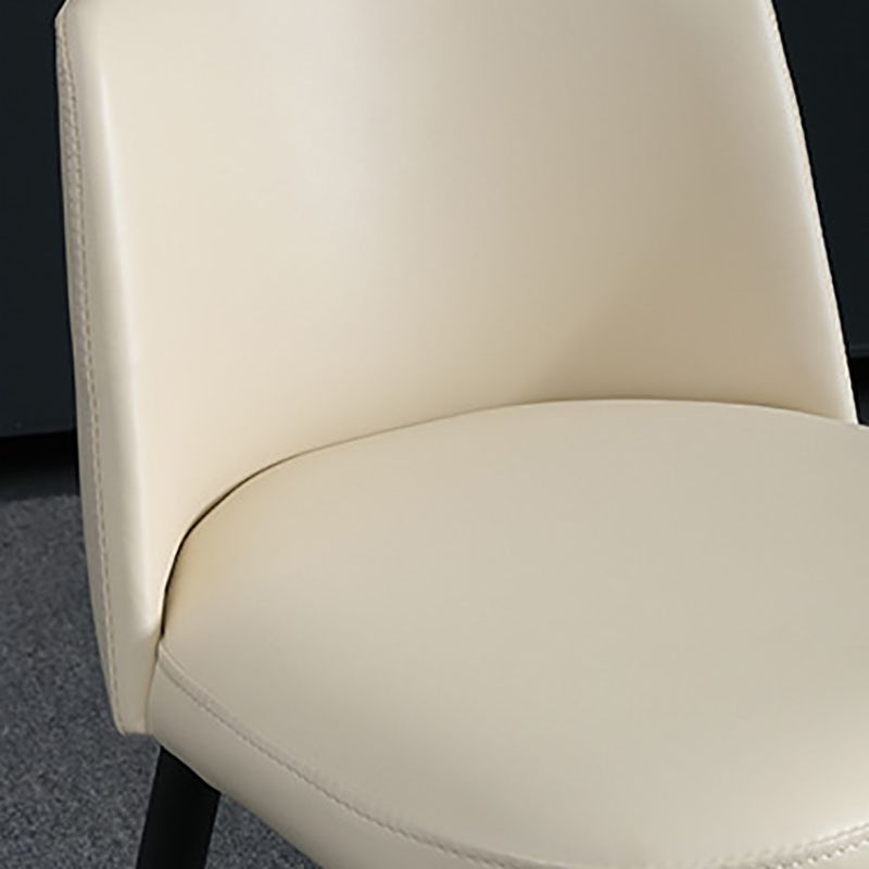 Modern Style Metal Parsons Chair Upholstered Side Chair with Black Legs Clearhalo 'Dining Chairs' 'Dining Tables & Seating' 'dining_chair' 'furn' 'furn_dining_chair' 'Furniture' 'furniture_dining_chair' 'Kitchen & Dining Furniture' 1200x1200_0096b189-378f-41f0-be1a-40513f09a02a