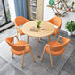Minimalist Round Shape MDF Table Standard Dining Table for Kitchen Clearhalo ' dining_table' 'Dining Tables & Seating' 'Dining Tables' 'furn' 'furn_dining_table' 'Furniture' 'furniture_dining_table' 'Kitchen & Dining Furniture' 'kitchen&dining_furn' 'kitchen' 'kitchen_dining_table' 1200x1200_00972f91-c60c-4f78-8c24-b66044e5e153