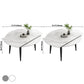 Extendable Sintered Stone Top Dining Table Round Table with Metal 4 Legs Clearhalo ' dining_table' 'Dining Tables & Seating' 'Dining Tables' 'furn' 'furn_dining_table' 'Furniture' 'furniture_dining_table' 'Kitchen & Dining Furniture' 'kitchen&dining_furn' 'kitchen' 'kitchen_dining_table' 1200x1200_00977f36-4426-41eb-ad84-60185bb4a5d5