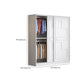 Modern Freestanding Wardrobe Armoire, 2-door Manufatured Armoire with Shelves in White Clearhalo 'Armoires & Wardrobes' 'armoires_wardrobes' 'Bedroom Furniture' 'furn' 'furn_armoires_wardrobes' 'Furniture' 1200x1200_00990231-8d20-4e83-87ef-2a8ca9cfcf13