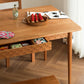 Simplicity Rectangle 4-foot Home Furniture Solid Wood Dining Table with Drawer Clearhalo ' dining_table' 'Dining Tables & Seating' 'Dining Tables' 'furn' 'furn_dining_table' 'Furniture' 'furniture_dining_table' 'Kitchen & Dining Furniture' 'kitchen&dining_furn' 'kitchen' 'kitchen_dining_table' 1200x1200_009ab06a-d1e2-4ce9-9496-efc1fe141460