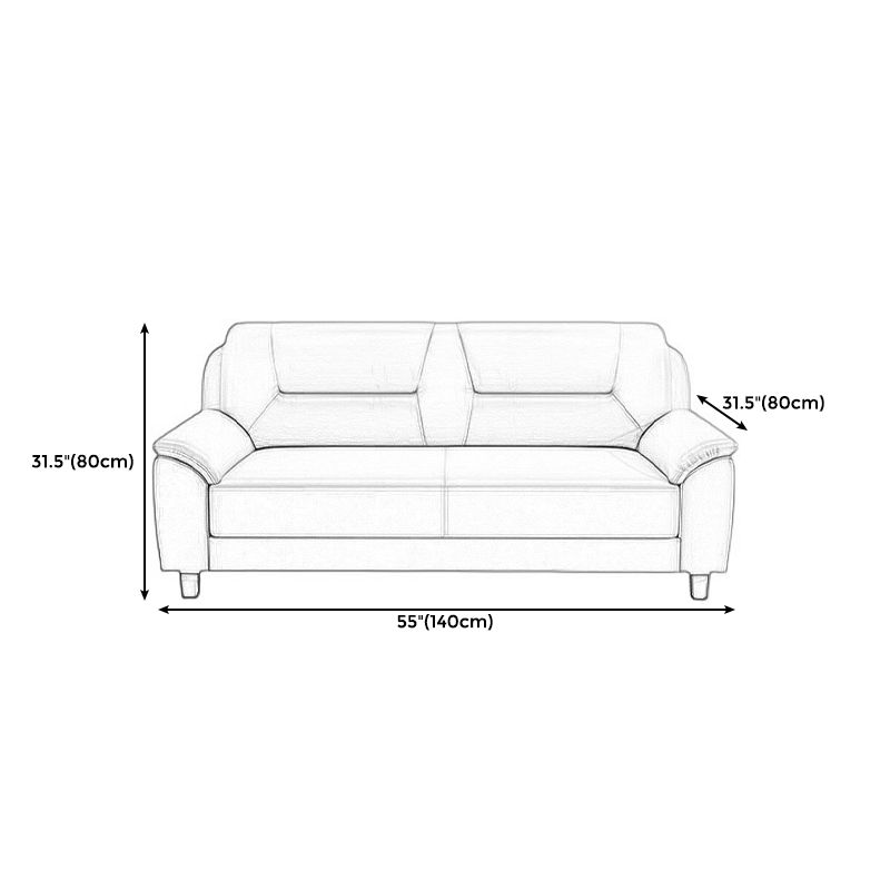 Pillow Top Arm Sofa 55.12"/70.87" W Faux Leather 3-Seat Loveseat Clearhalo 'furn' 'furn_sofas' 'Furniture' 'furniture_sofas' 'kitchen' 'kitchen_sofas' 'Living Room Furniture' 'Sofa' 'sofas' 1200x1200_009c0aa7-d039-4527-96ee-6692fb4a7eda