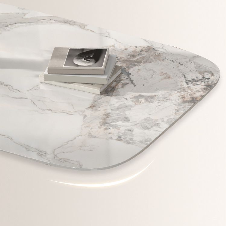 Nordic Glam Sintered Stone Round Table Set 1/4/5/7 Pieces Dining Set