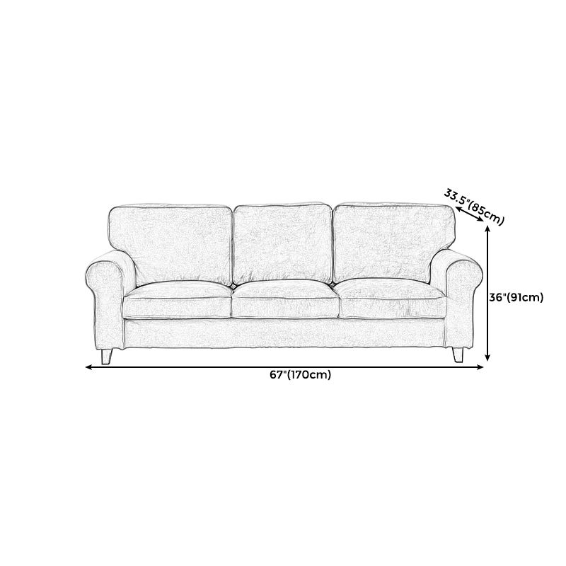 フレアアームモダンソファ33 "wソファリビングルームのためのゆるい背中