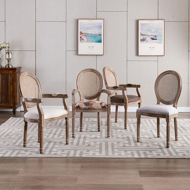 Solid Wood Farmhouse Dining Room Chair Matte Finish King Louis Back Side Chair Clearhalo ' kitchen&dining_furn' 'Dining Chairs' 'Dining Tables & Seating' 'dining_chair' 'furn' 'furn_dining_chair' 'Furniture' 'furniture_dining_chair' 'Kitchen & Dining Furniture' 'kitchen' 1200x1200_009f7ab1-97f6-46e5-9a67-8623b8300fed