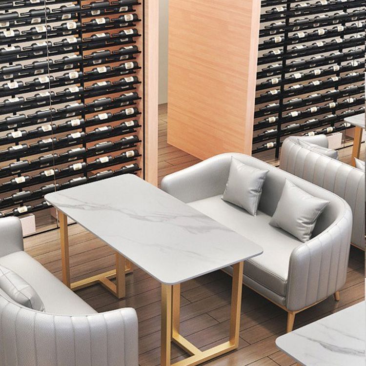 Hedendaagse hellende armbank 29.53 "H Single Cushion Sofa met kussens