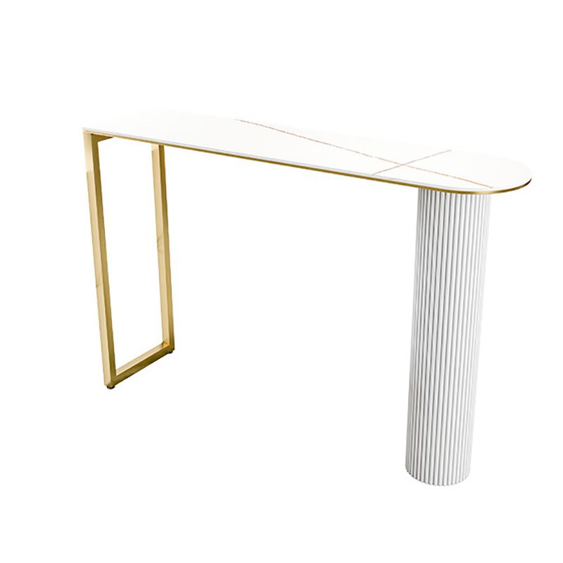 41.3-inch Stone Top Table Modern Style Bistro Pub Table for Living Room Clearhalo 'Bar Furniture' 'Bar Tables' 'bar_tables' 'furn' 'furn_bar_tables' 'Furniture' 'Kitchen & Dining Furniture' 1200x1200_00a4b625-0534-4c55-ba22-bee2701cf5ba