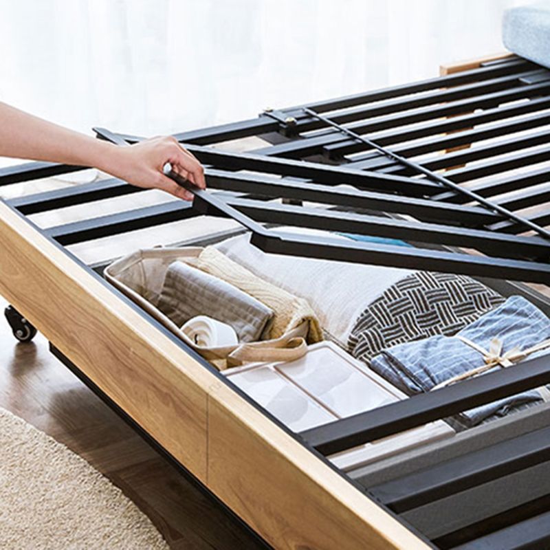 Faux Leather Sofa Bed with 2 Pillows Contemporary Seating 2 Seater