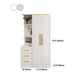 Contemporary Style Wardrobe Wooden Wardrobe Closet with Drawer Clearhalo 'Armoires & Wardrobes' 'armoires_wardrobes' 'Bedroom Furniture' 'furn' 'furn_armoires_wardrobes' 'Furniture' 1200x1200_00a57f96-08b8-469b-880b-3a0949b53b1c