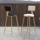 Glam Armless Backrest Counter Stool Iron Beauty Shop Bar Stool with Velvet Cushion Clearhalo 'Bar Furniture' 'Bar Stools' 'bar_stools' 'furn' 'furn_bar_stools' 'furniture_bar_stools' 'Kitchen & Dining Furniture' 'kitchen&dining_furn' 'kitchen' 'kitchen_furn' Furniture' 1200x1200_00a6820f-1dde-4a30-9684-a082bf47a90a