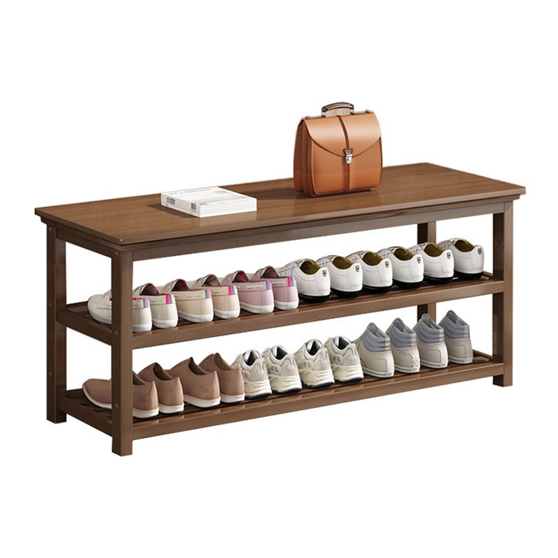 Mid-Century Modern Bench 11.42 Inch Wide Seating Bench with Shoes Storage Clearhalo 'Benches' 'Chairs & Seating' 'furn' 'furn_benches' 'Furniture' 'Living Room Furniture' 1200x1200_00a76982-ada5-46e2-a61c-aa16d172ec81